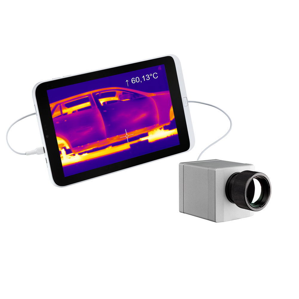 Compact optris PI IR camera with tablet PC